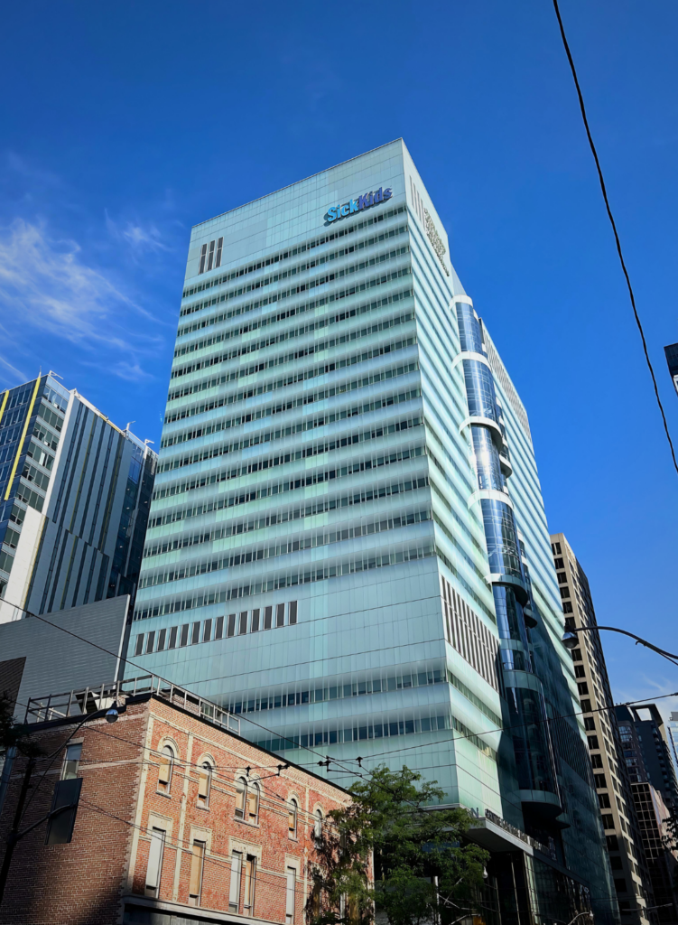 Image of the Peter Gilgan Centre for Research and Learning Tower at 686 Bay Street